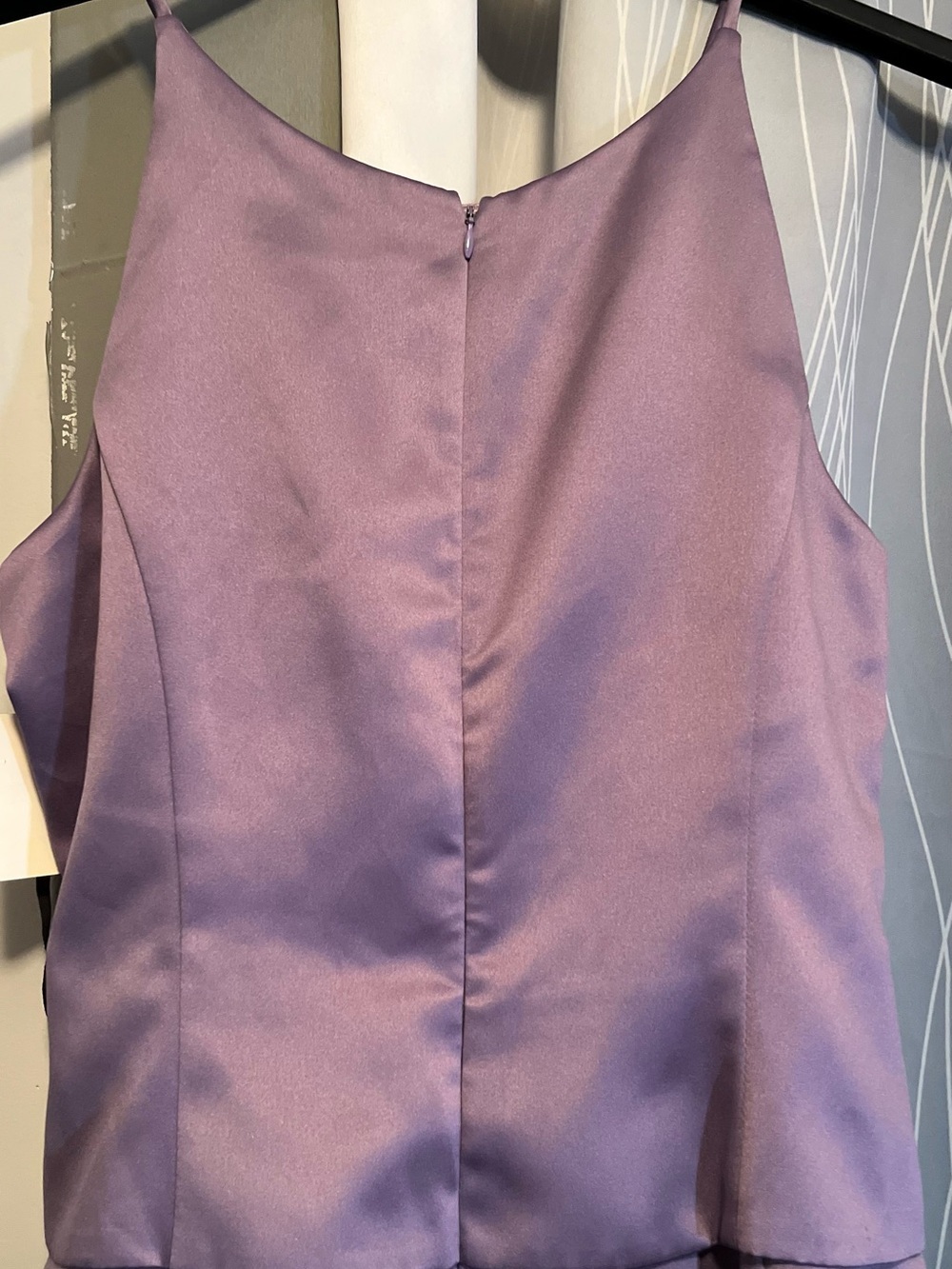 Michelangelo Dress Long Lavender Lilac Formal Gown Evening Wear Wedding Elegant - Picture 4 of 11